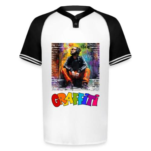 Graffiti: Urban Art - Augusta Sportswear Men's Cutter Henley Jersey