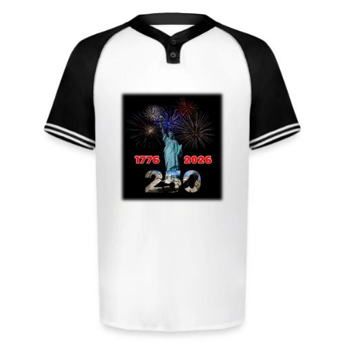 1776 - 2026 - 250 Years USA | Fireworks - Augusta Sportswear Men's Cutter Henley Jersey