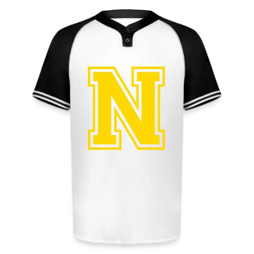 Letter N – Capital Athletic Alphabet Monogram - Augusta Sportswear Men's Cutter Henley Jersey