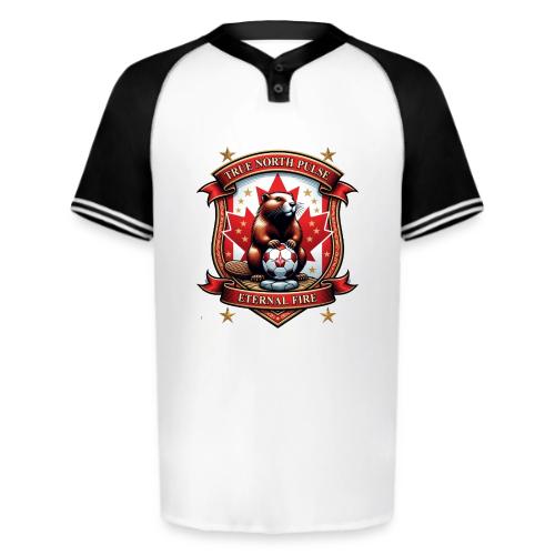 Canada Beaver Crest T-Shirt, Pride Badge Gift - Augusta Sportswear Men's Cutter Henley Jersey
