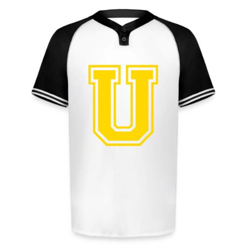 Letter U – Capital Athletic Alphabet Monogram - Augusta Sportswear Men's Cutter Henley Jersey