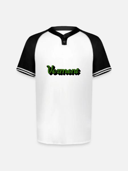 Green Vermont - Augusta Sportswear Men's Cutter Henley Jersey - white/black