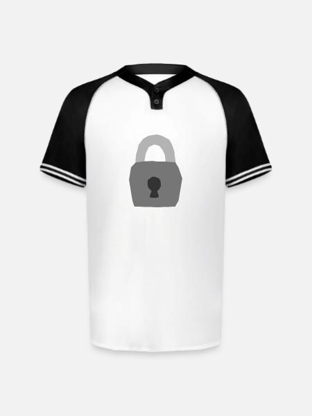 Lock - Augusta Sportswear Men's Cutter Henley Jersey - white/black