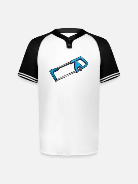 Hacksaw iron saw | Eisensäge - Augusta Sportswear Men's Cutter Henley Jersey - white/black