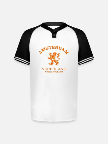 AMSTERDAM Netherlands - Augusta Sportswear Men's Cutter Henley Jersey - white/black