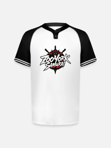 Zoo York Samurai - Augusta Sportswear Men's Cutter Henley Jersey - white/black