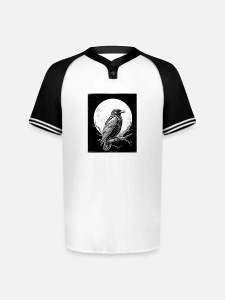 Black Raven - Augusta Sportswear Men's Cutter Henley Jersey - white/black