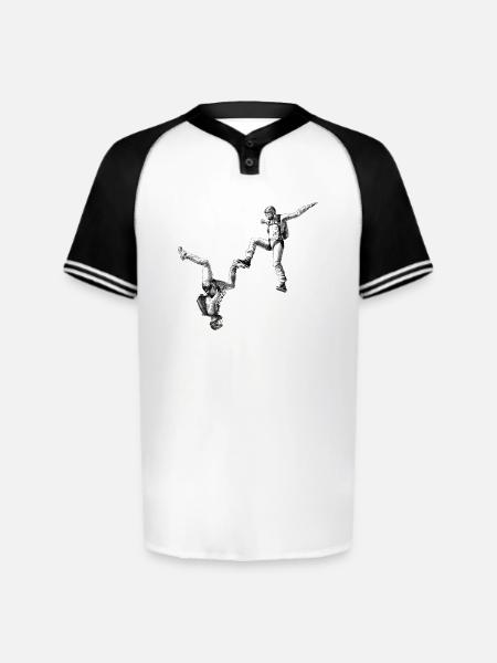 Freefly - Augusta Sportswear Men's Cutter Henley Jersey - white/black