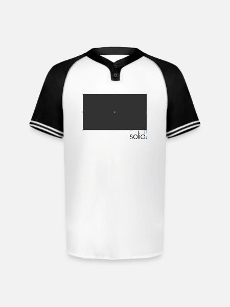 Midnight Cross Glyph - Augusta Sportswear Men's Cutter Henley Jersey - white/black