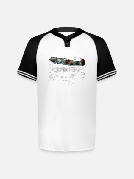 La-5 - Augusta Sportswear Men's Cutter Henley Jersey - white/black