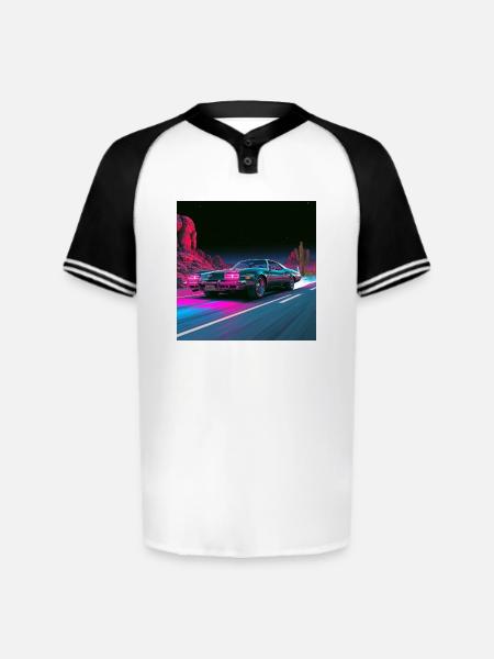 Neon Velocity - Augusta Sportswear Men's Cutter Henley Jersey - white/black