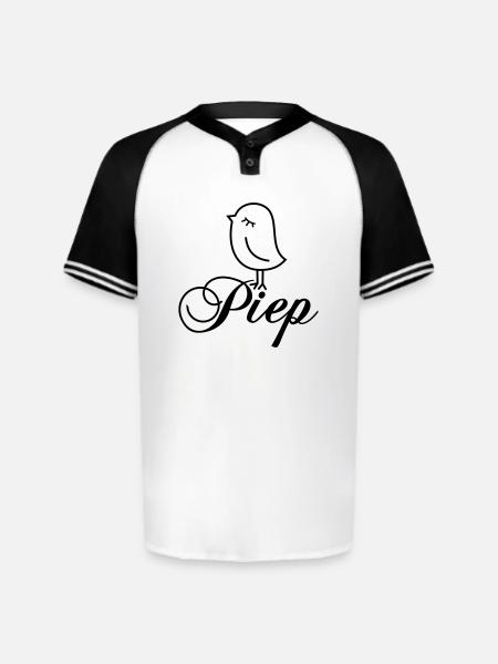 Sparrow “Piep” - Augusta Sportswear Men's Cutter Henley Jersey - white/black