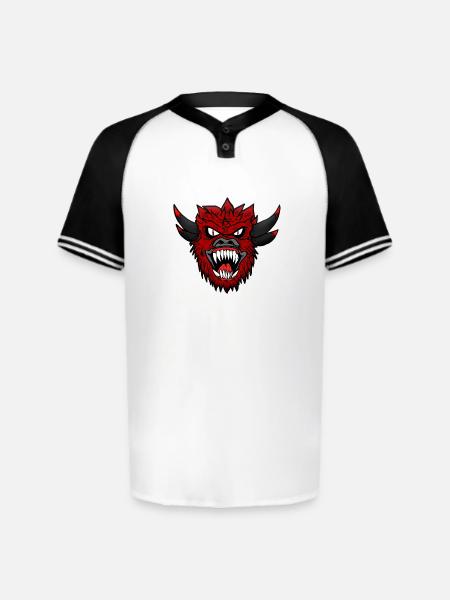 AnarchyMon - Augusta Sportswear Men's Cutter Henley Jersey - white/black