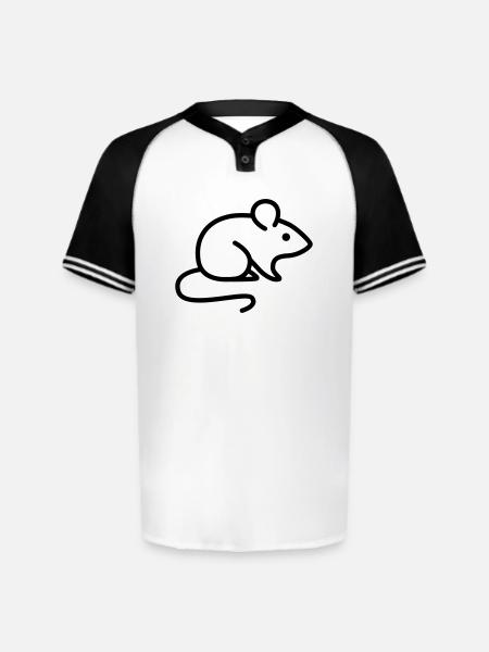 mouse - Augusta Sportswear Men's Cutter Henley Jersey - white/black