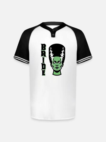 Electric Bride Monster - Augusta Sportswear Men's Cutter Henley Jersey - white/black