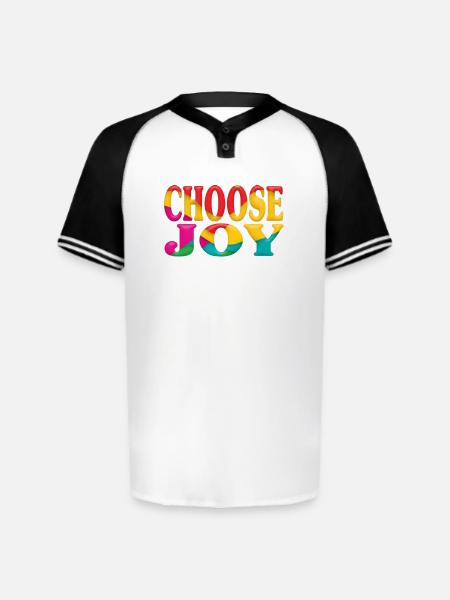 Choose joy - Augusta Sportswear Men's Cutter Henley Jersey - white/black
