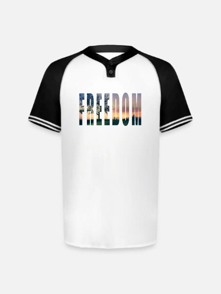 FREEDOM2 - Augusta Sportswear Men's Cutter Henley Jersey - white/black