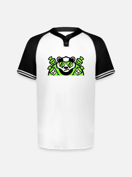 Badger Candy Cones Crest - Augusta Sportswear Men's Cutter Henley Jersey - white/black