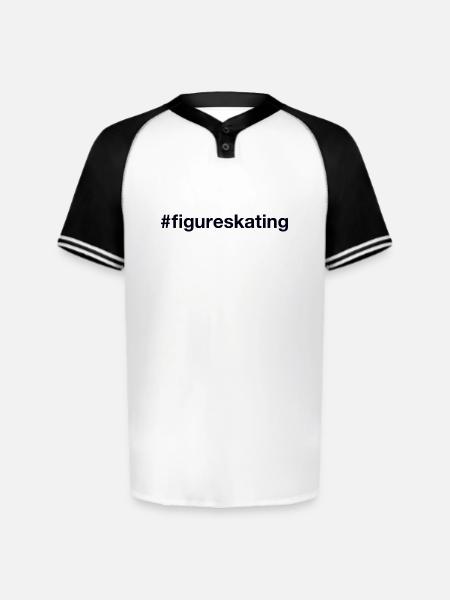 Figure Skating - Augusta Sportswear Men's Cutter Henley Jersey - white/black