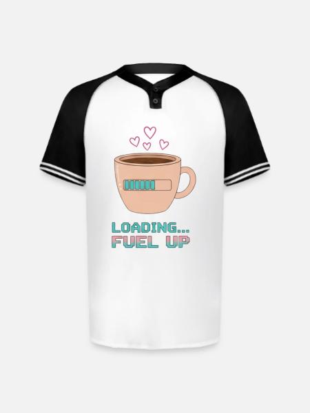 Coffee Loading… - Augusta Sportswear Men's Cutter Henley Jersey - white/black