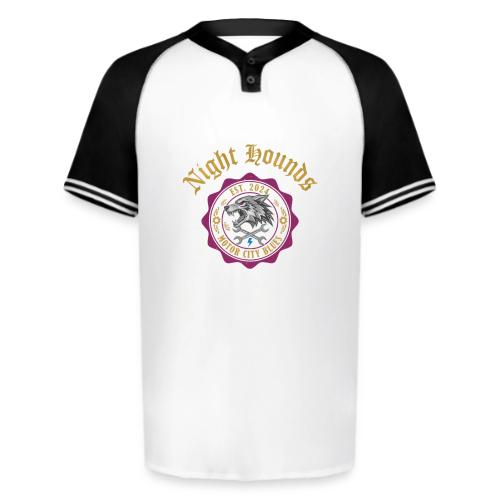 Night Hounds Wolf Patch - Augusta Sportswear Men's Cutter Henley Jersey