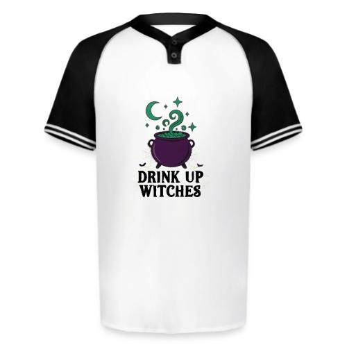 Drink Up Witches t-shirt - Augusta Sportswear Men's Cutter Henley Jersey
