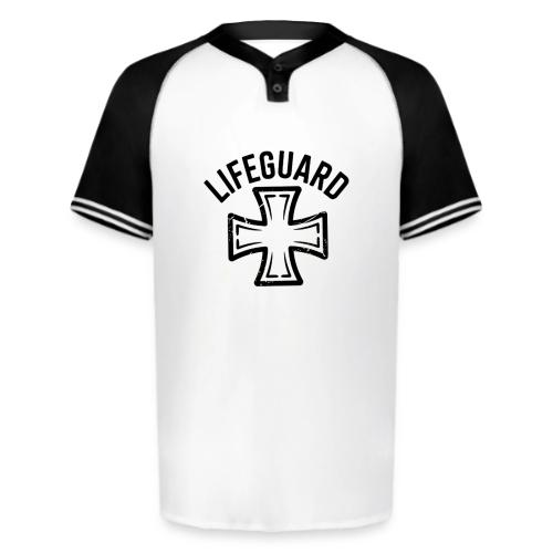 Lifeguard Cross Emblem - Augusta Sportswear Men's Cutter Henley Jersey