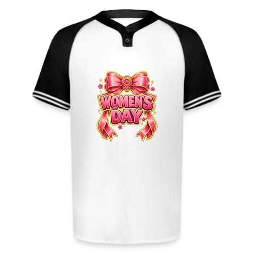 Cute Pink Bow Women’s Day Feminist Symbol - Augusta Sportswear Men's Cutter Henley Jersey