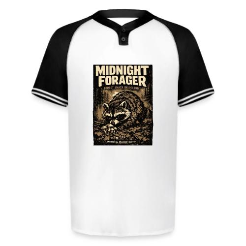 Midnight Forager Raccoon Mushroom Hunter - Augusta Sportswear Men's Cutter Henley Jersey