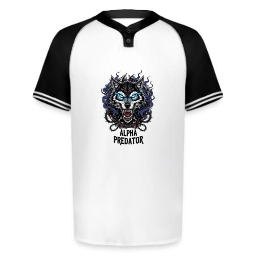 Alpha Predator Wolf Fierce Neon Eyes - Augusta Sportswear Men's Cutter Henley Jersey