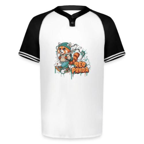 Red Panda Street Graffiti Vibes - Augusta Sportswear Men's Cutter Henley Jersey