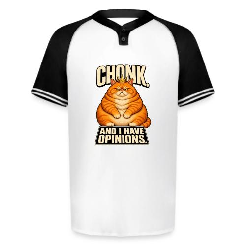 Chonk King Cat - Opinionated Kitty - Augusta Sportswear Men's Cutter Henley Jersey
