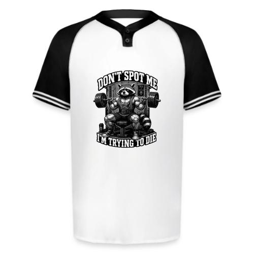 Raccoon Lifter Don’t Spot Me - Augusta Sportswear Men's Cutter Henley Jersey