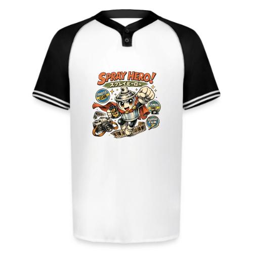 Analog Supplies Retro Film Camera Hero - Augusta Sportswear Men's Cutter Henley Jersey