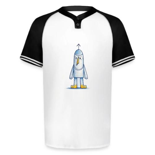 Funny Doodle Bird Character - Augusta Sportswear Men's Cutter Henley Jersey