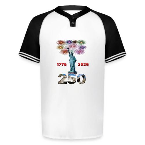 1776 - 2026 | 250 Years USA | Fireworks - Augusta Sportswear Men's Cutter Henley Jersey
