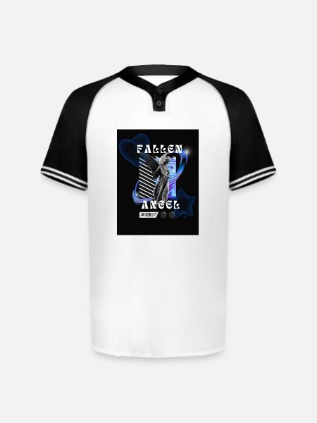 Fallen Angel - Augusta Sportswear Men's Cutter Henley Jersey - white/black