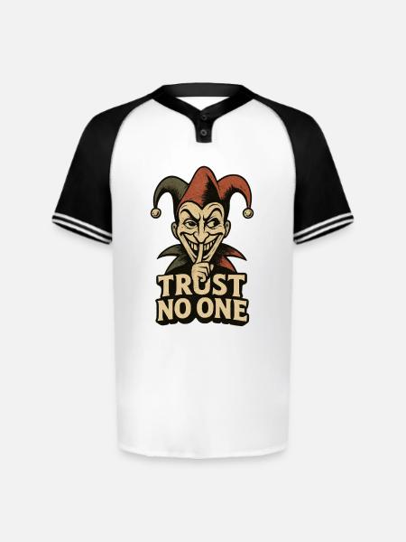 Funny April Fool's Day T-Shirt - Augusta Sportswear Men's Cutter Henley Jersey - white/black