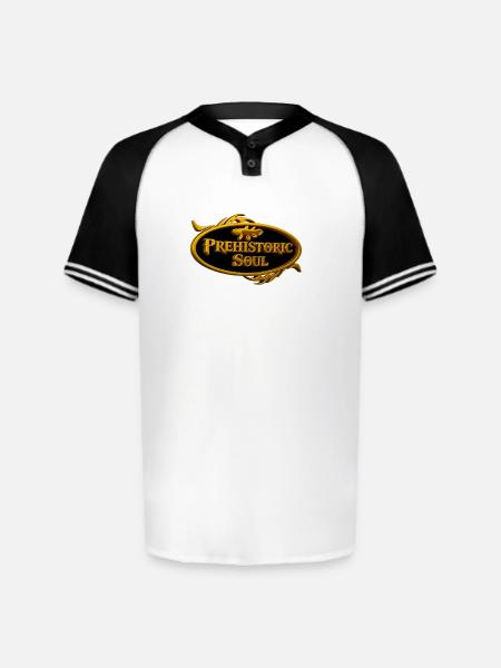 Prehistoric Soul - Augusta Sportswear Men's Cutter Henley Jersey - white/black