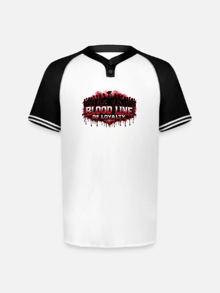 Bloodline of Loyalty - Augusta Sportswear Men's Cutter Henley Jersey - white/black