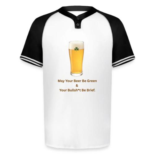 May Your Beer Be Green T-Shirt | Funny St. Patrick - Augusta Sportswear Men's Cutter Henley Jersey
