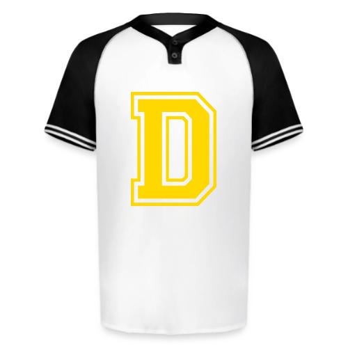 Letter D – Capital Athletic Alphabet Monogram - Augusta Sportswear Men's Cutter Henley Jersey