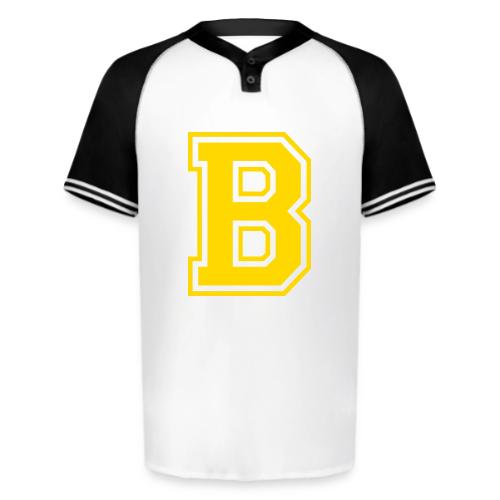 Letter B – Capital Athletic Alphabet Monogram - Augusta Sportswear Men's Cutter Henley Jersey
