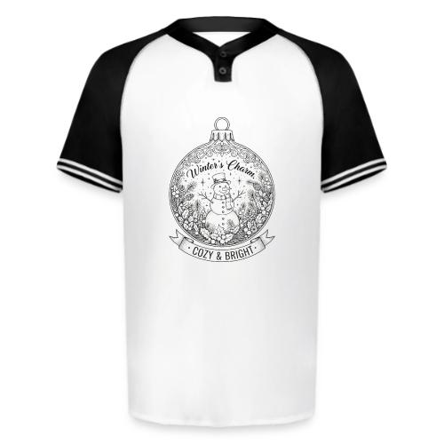 Festive Snowman T-Shirt - Augusta Sportswear Men's Cutter Henley Jersey