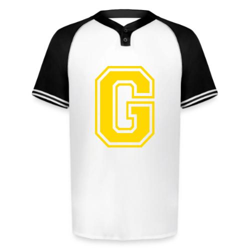 Letter G – Capital Athletic Alphabet Monogram - Augusta Sportswear Men's Cutter Henley Jersey