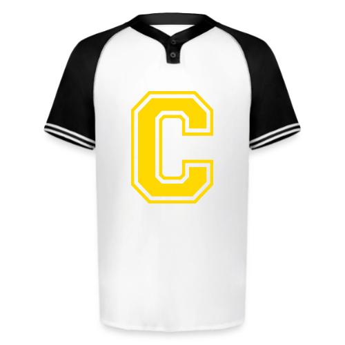 Letter C – Capital Athletic Alphabet Monogram - Augusta Sportswear Men's Cutter Henley Jersey