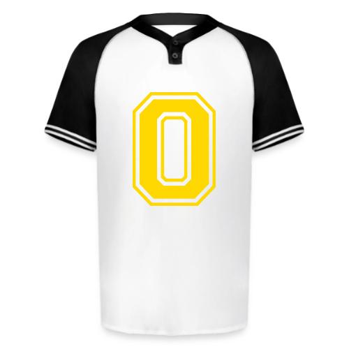 Letter O – Capital Athletic Alphabet Monogram - Augusta Sportswear Men's Cutter Henley Jersey