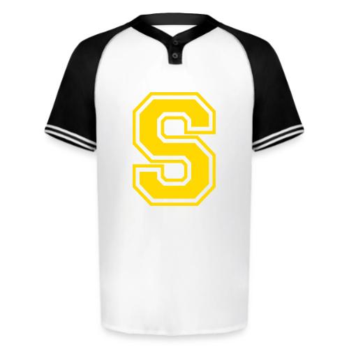Letter S – Capital Athletic Alphabet Monogram - Augusta Sportswear Men's Cutter Henley Jersey