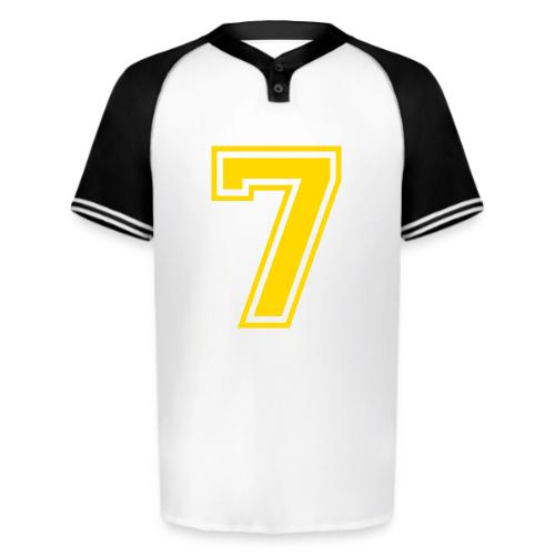 Number 7 in a classic athletic collegiate font - Augusta Sportswear Men's Cutter Henley Jersey