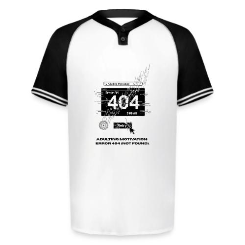 Adulting Motivation: Error 404 T-Shirt - Augusta Sportswear Men's Cutter Henley Jersey
